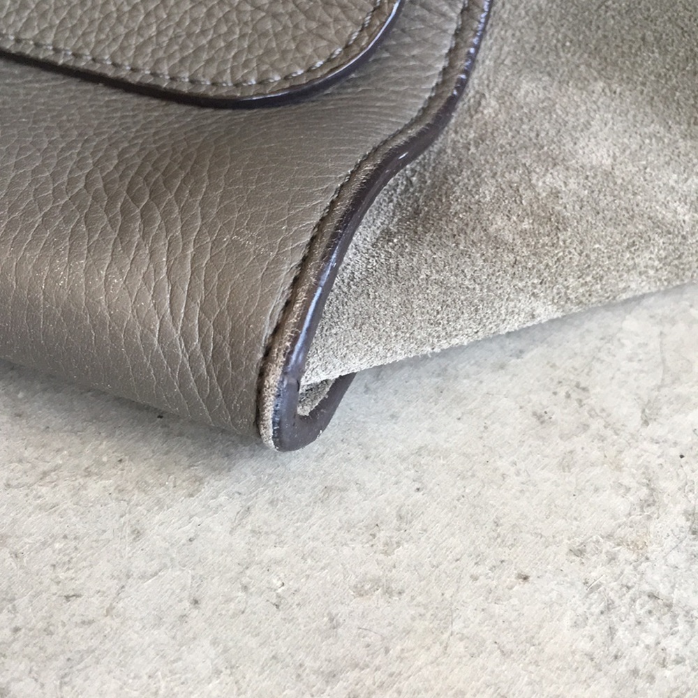 Celine Trapeze handbag in Almond - Picture 12 of 14